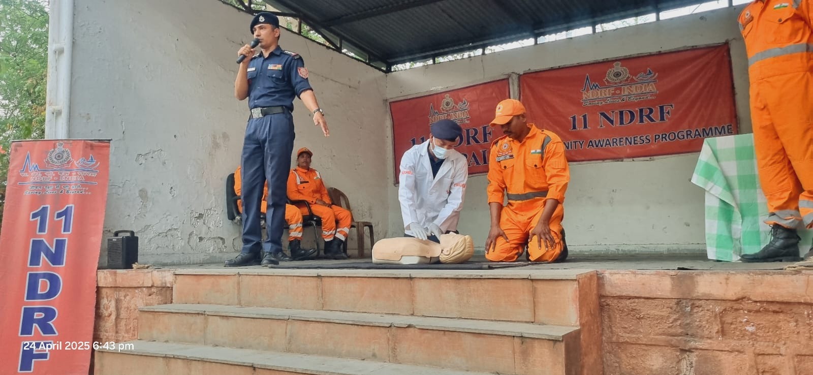 एनडीआरएफ द्वारा जनजातीय छात्रावास में आपदा प्रबंधन कार्यशाला आयोजित