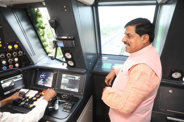 CM Dr. Yadav Inspects Newly-Inaugurated Indore Metro Rail