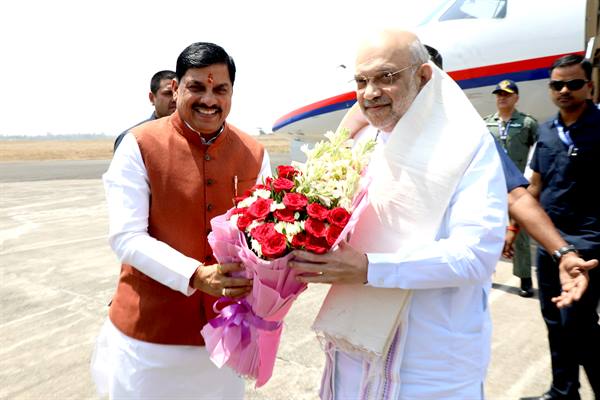 केंद्रीय मंत्री श्री शाह का भोपाल आगमन पर हुआ आत्मीय स्वागत