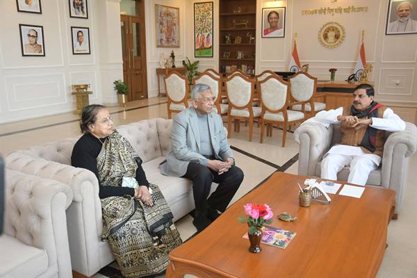 The Attorney General of India, Mr. R. Venkataramani, paid a courtesy visit to Chief Minister Dr. Mohan Yadav