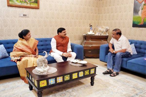 CM Dr. Yadav Meets Assam Chief Minister Dr. Sarma