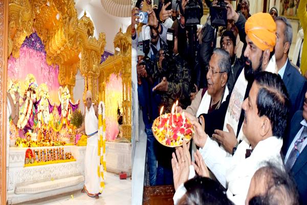 Chief Minister Dr. Yadav visits ISKCON temple in Patna