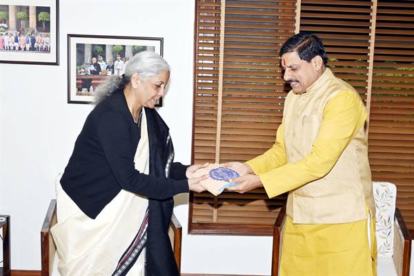 CM Dr. Yadav calls on Union Minister Smt. Nirmala Sitharaman