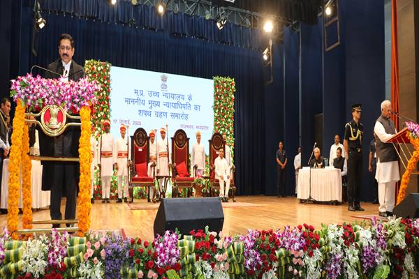 Governor Shri Patel Administers Oath To Justice Shri Sachdeva As Chief Justice