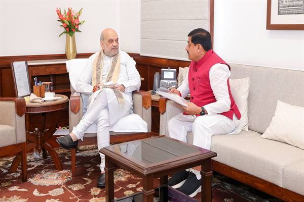 CM Dr. Yadav Pays Courtesy Visit to Union Home and Cooperation Minister Shri Shah in New Delhi