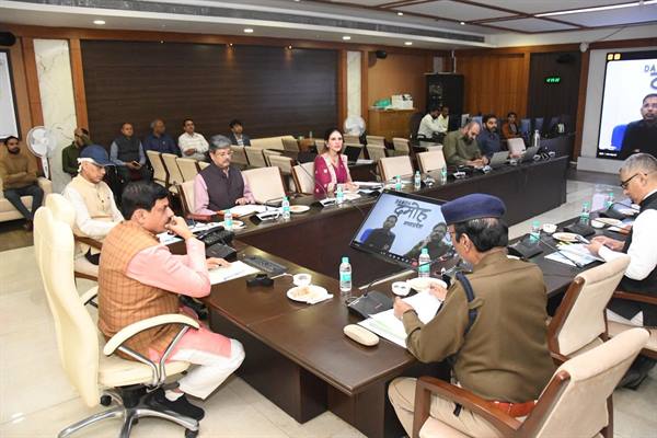 CM Dr. Yadav Reviews Law & Order and Security Situation