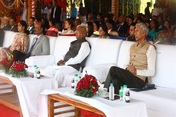राज्यपाल श्री मंगुभाई पटेल के मुख्य आतिथ्य में हुआ ‘बीटिंग द रिट्रीट’ समारोह