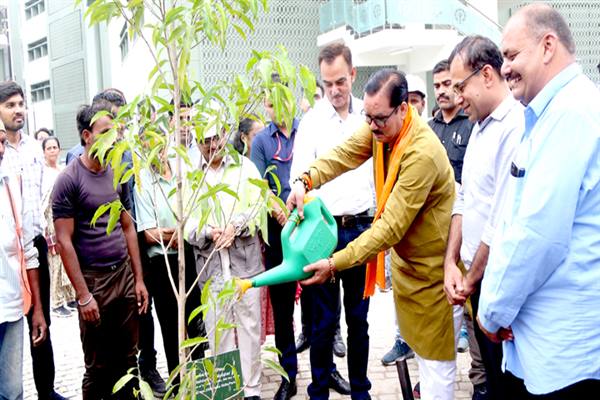 मंत्री श्री टेटवाल ने विश्व पर्यावरण दिवस पर किया पौधरोपण