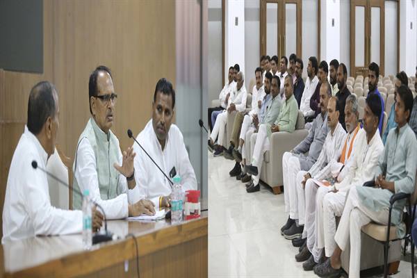 मुख्यमंत्री श्री चौहान से पाटीदार समाज का प्रतिनिधि-मंडल मिला