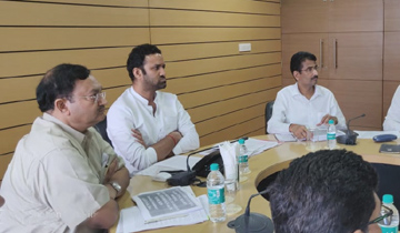 किसान कल्याण तथा कृषि विकास मंत्री श्री सचिन यादव ने मण्डी बोर्ड में निर्माण कार्यों की समीक्षा की।