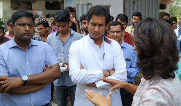 नगरीय विकास एवं आवास मंत्री श्री जयवर्द्धन सिंह ने भानपुर खंती में जैविक उपचार खाद संयत्र का अवलोकन किया।