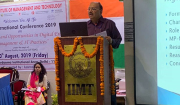 रेरा अध्यक्ष श्री अन्टोनी डिसा ने नई दिल्ली में आई.आई.एम.टी.के अन्तर्राष्ट्रीय सम्मेलन में मध्यप्रदेश में रेरा एक्ट के क्रियान्वयन में आईटी के उपयोग पर प्रेजेन्टेशन दिया।